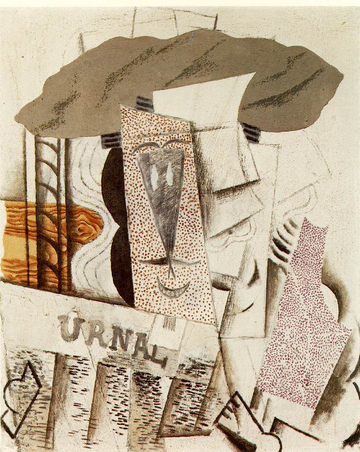 Picasso Student with newspaper 1913
